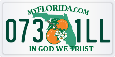 FL license plate 0731LL
