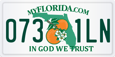 FL license plate 0731LN