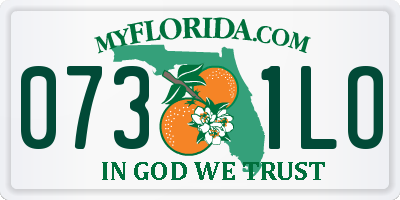 FL license plate 0731LO