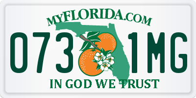 FL license plate 0731MG