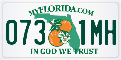 FL license plate 0731MH
