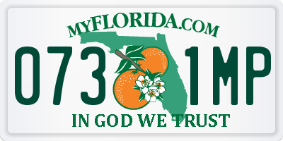 FL license plate 0731MP