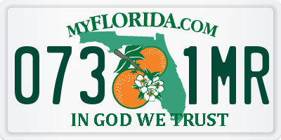 FL license plate 0731MR