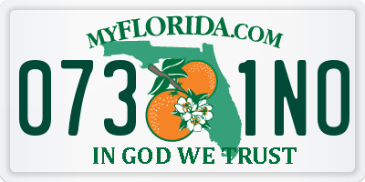 FL license plate 0731NO
