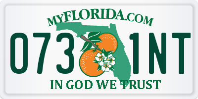 FL license plate 0731NT