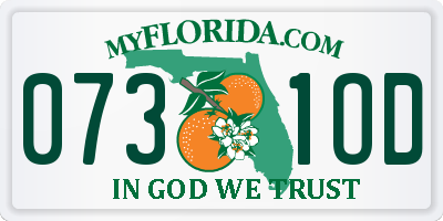 FL license plate 0731OD