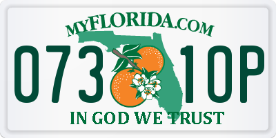 FL license plate 0731OP