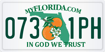 FL license plate 0731PH