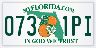 FL license plate 0731PI