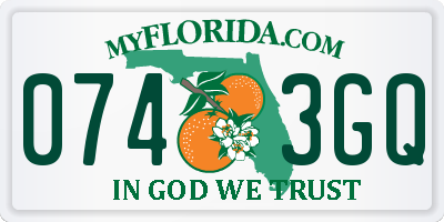FL license plate 0743GQ