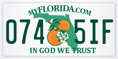 FL license plate 0745IF