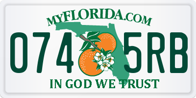 FL license plate 0745RB