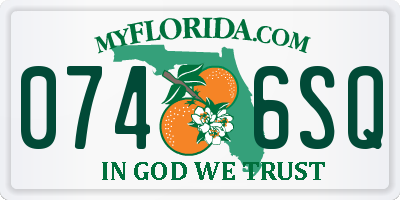 FL license plate 0746SQ