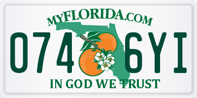 FL license plate 0746YI