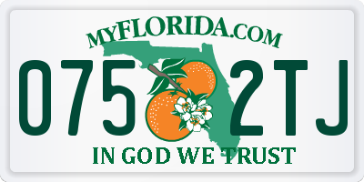 FL license plate 0752TJ