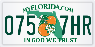 FL license plate 0757HR