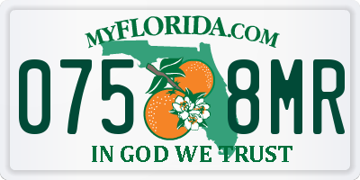FL license plate 0758MR
