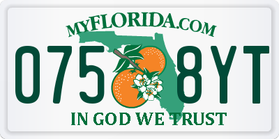 FL license plate 0758YT