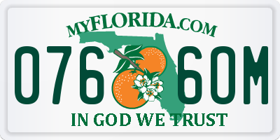 FL license plate 0766OM