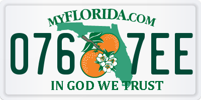 FL license plate 0767EE