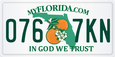 FL license plate 0767KN