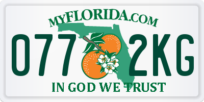 FL license plate 0772KG