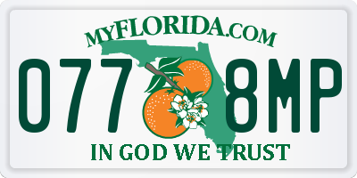 FL license plate 0778MP