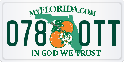 FL license plate 0780TT