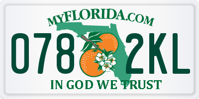 FL license plate 0782KL