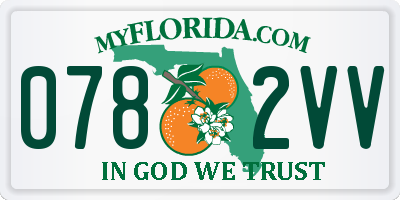 FL license plate 0782VV
