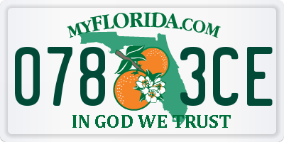 FL license plate 0783CE