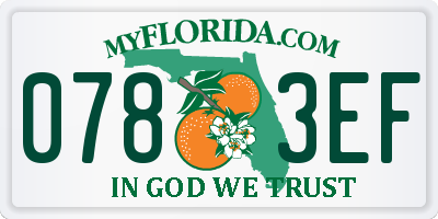 FL license plate 0783EF