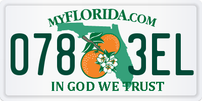 FL license plate 0783EL