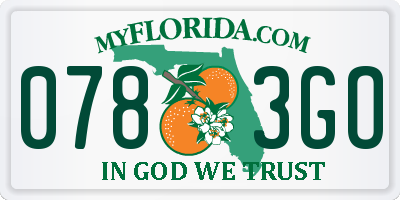 FL license plate 0783GO