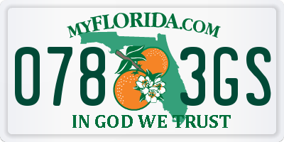 FL license plate 0783GS