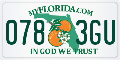 FL license plate 0783GU