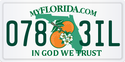 FL license plate 0783IL