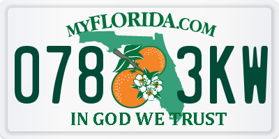 FL license plate 0783KW