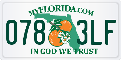 FL license plate 0783LF