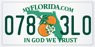 FL license plate 0783LO