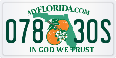 FL license plate 0783OS