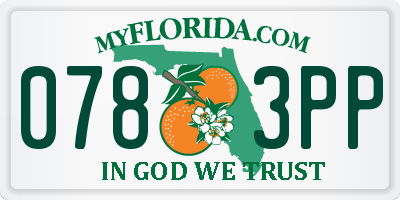 FL license plate 0783PP