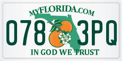 FL license plate 0783PQ