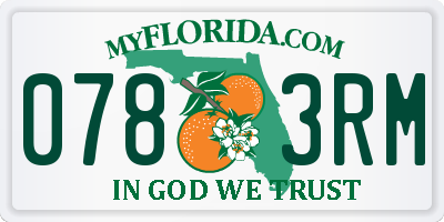FL license plate 0783RM