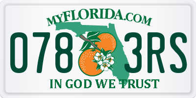 FL license plate 0783RS