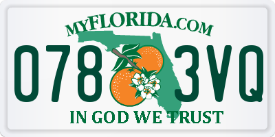 FL license plate 0783VQ