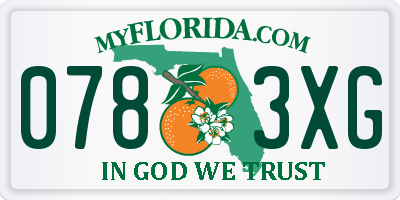 FL license plate 0783XG