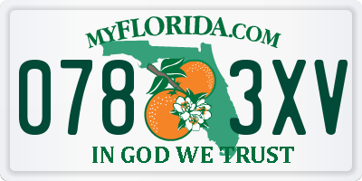 FL license plate 0783XV