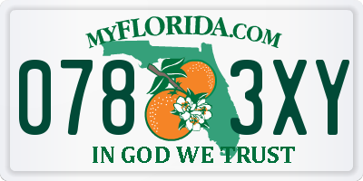FL license plate 0783XY