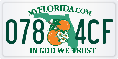 FL license plate 0784CF